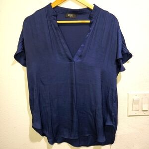 Silk Soft Rich Blue Blouse
